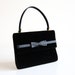 1960s GUCCI Black Velvet and Satin Evening Bag with Matching Mini Coin Purse