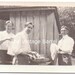 Vintage Real Photo Postcard 1910s RPPC Men Washing and Drying Dishes in Bowl