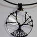 Twilight Moon Tree of Life Wire Wrapped Pendant