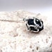 Raw Drusy Azurite. Druzy Chainmail Cage Necklace. Raw Cluster Pendant.