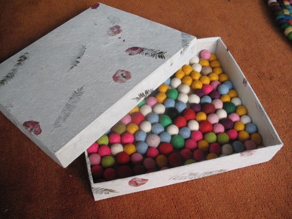 Multicolored felt balls 2cm 1000 pieces