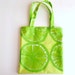 Marimekko Shopping Bag - Oil Cloth - Lime Green Yellow
