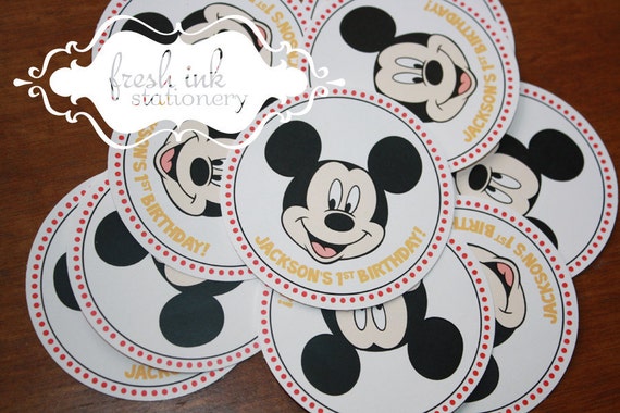 personalized mickey mouse stickers