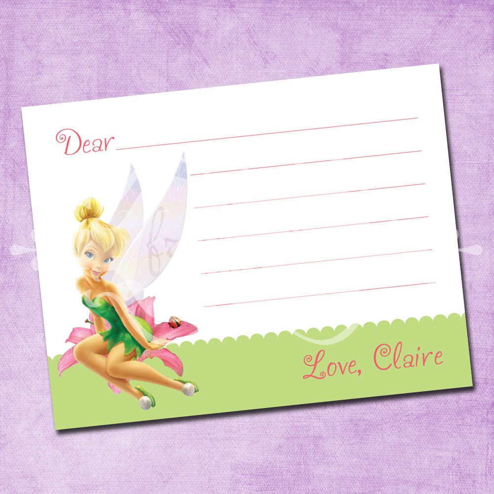 Tinkerbell Thank You Card