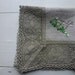 Vintage Swedish tablecloth / Embroidered linen with lace
