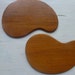 Vintage Swedish teak coasters / Set of 2
