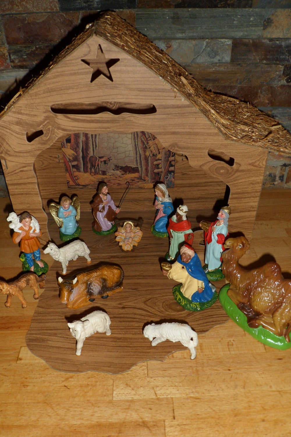 Vintage Nativity Set Made In Italy