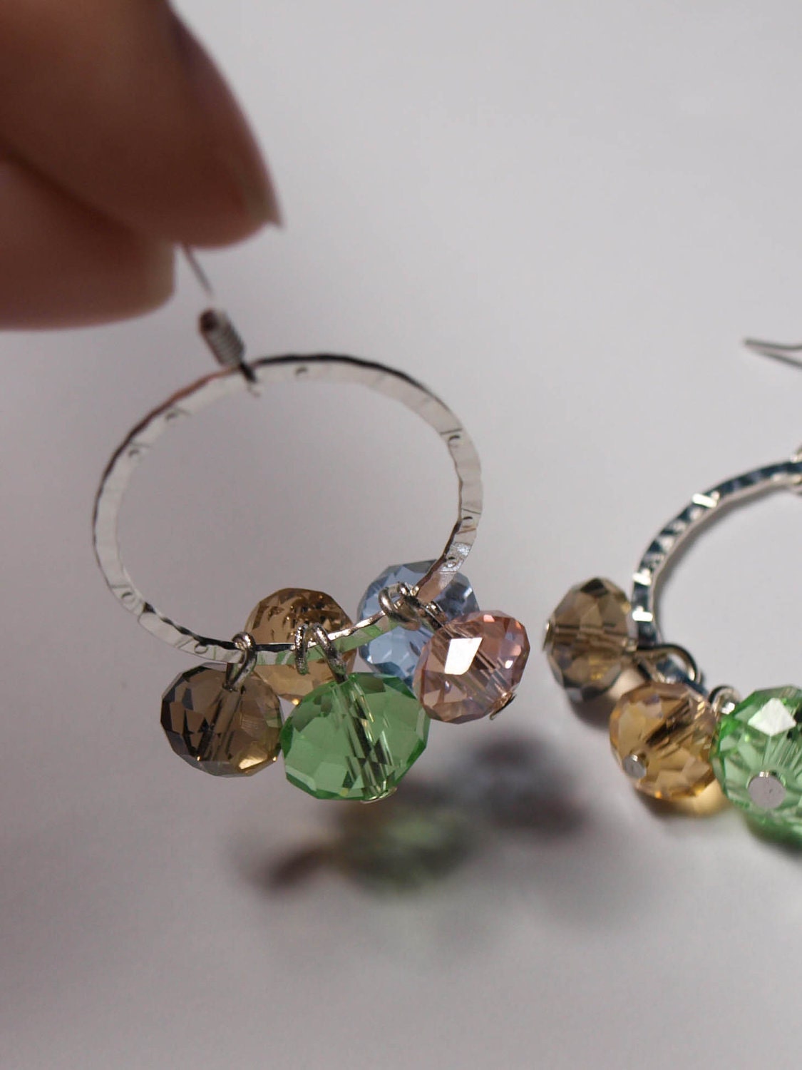 Beaded Loop Earrings Free Shipping in US by AlishaMichelle