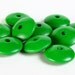Dollar Sale Clearance - Green German wood large lens disk bead 15mm 10pc (028)