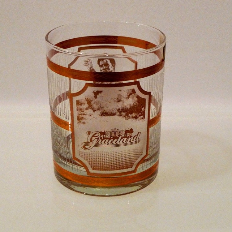 Elvis Graceland Glasses Tumbler 22K Gold Culver by ...