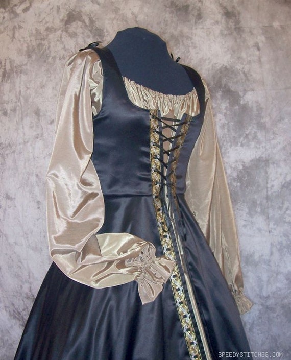 Medieval Noble Gown Custom made Renaissance Dress Princess