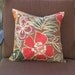 Whimsy tropical flower 18x18 inch Outdoor pillow cover