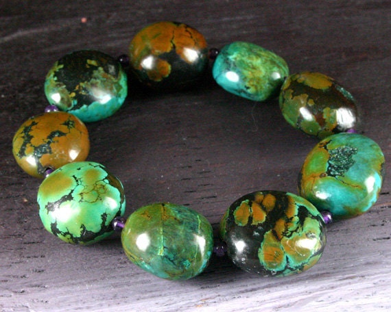 Natural Turquoise Bracelet Ancient Jewelry Turquoise