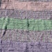 Pastel Varigated Hand Crocheted Baby Blanket with Hearts
