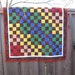 Baby Quilt Brown and Rainbow Nine Patch-Sale