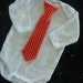 Little MAN outfit - one peice romper bodysuit with your choice of colored tie