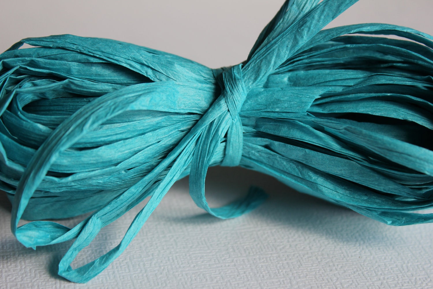 Teal Paper Raffia Ribbon Raffia Teal Ribbon Aqua Ribbon