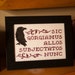 Addams Family Cross Stitch - Latin Credo with Raven