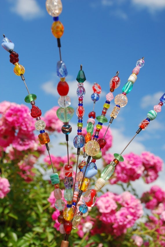 Beaded Blossoms Garden Bead Art Wire Suncatcher