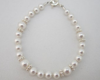 White Pearls baby bracelet (BDW)