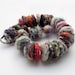 Colorful chunky needle felted necklace