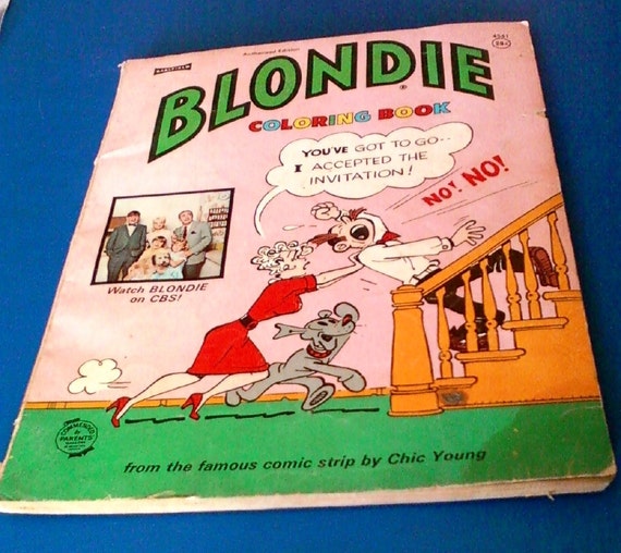 Vintage Blondie Comic Strip Coloring Book 1968 by RocknRollaRags
