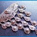 Antique Dangling Brooch or Pin Florentine Style w Lacy Filigree Silver Metal Very OLD 4" EX