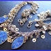 Vintage Statement Necklace Blue Lapis Tribal Wear Multi Dangle Beads Silver Metal 36" EX