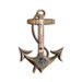 Brass Anchor Thermometer 1000 Islands Souvenir