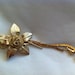 Vintage Gold necklace with floral pendant