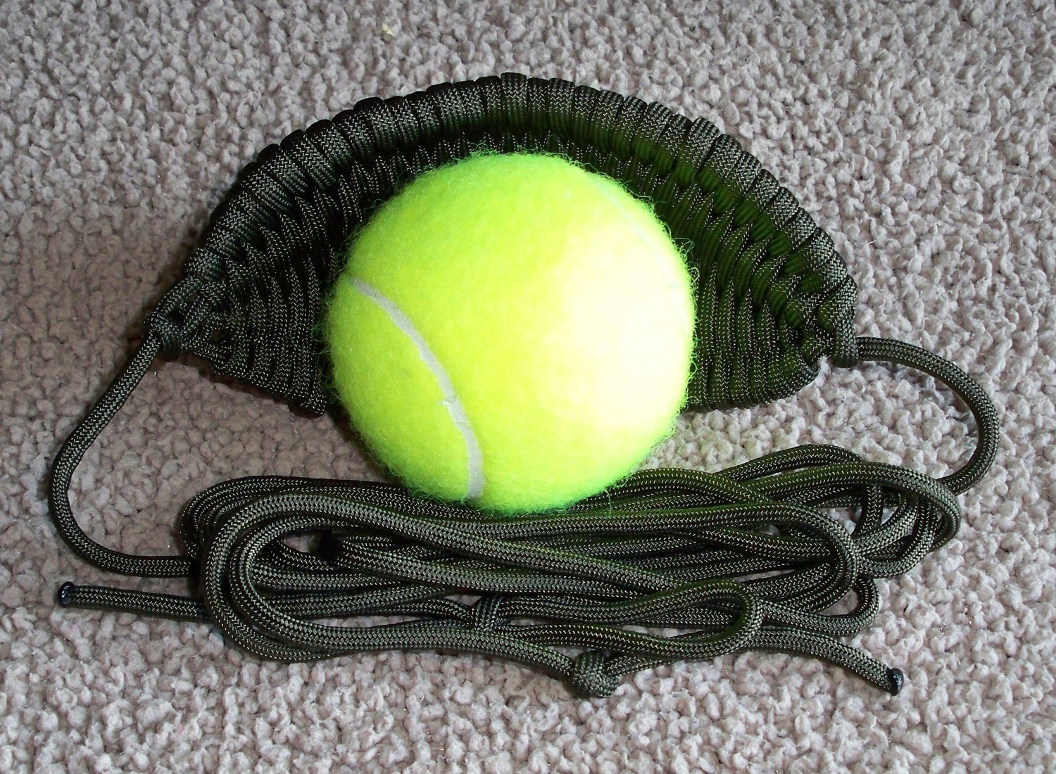 550 Paracord Tennis Ball Sling by TurtleBoyCreations on Etsy