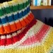 90 Vintage Striped Sweater Color "Rainbow"