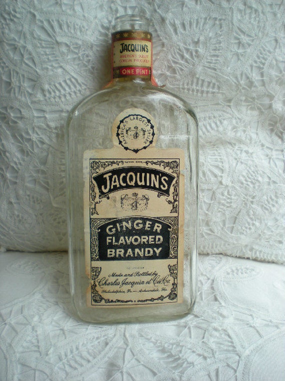 SPRING SALE Jacquins Ginger Flavored Brandy Vintage liquor