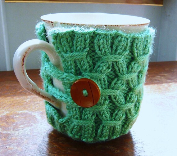 Items similar to Smocked Stitch Mug Cozy on Etsy