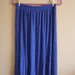 SALE Vintage KORET Royal Blue High Waist Mini Pleat Midi/Maxi Skirt Sz. M/L