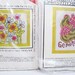 SALE - Vintage Crewel Kits Flowers Spring Set - Pink Lime Lilac Aqua - RETRO Boho Hippie Mod - 1970's - New in Package PAIR