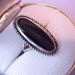 Lovely Vintage Sterling Silver Ring with Onyx