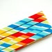 LAST ONE: rainbow striped - double fold, bias tape - 3 yards, 3/8" wide