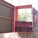 Vintage upcycled Suitcase medicine cabinet Bathroom Antique Wall Cabinet with Shelf and mirror