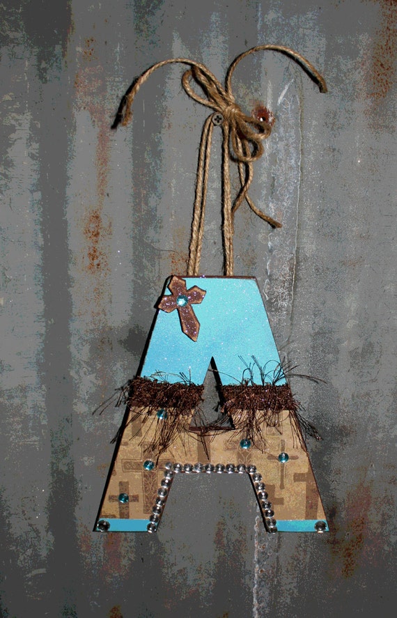 Items similar to Custom Decorated Chipboard Letters 8 inches Wedding, Nursery, Bedroom, Home