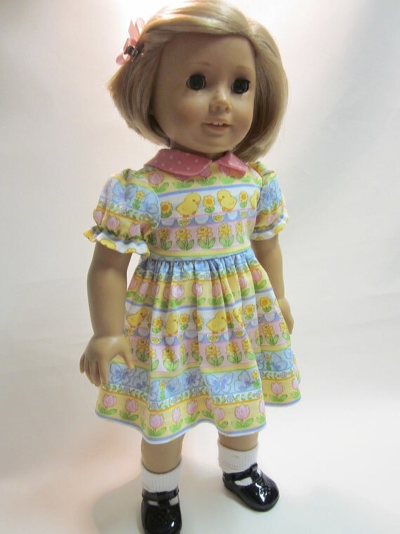 18 inch American Girl Doll Clothes Easter Spring Dress
