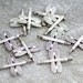 99 CENTS SALE 10pcs tibet silver LARGE Modern Shape Dragonfly Pendant Finding or Charm Vintage Silver