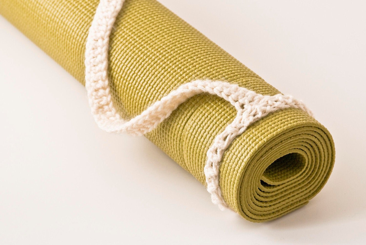 Yoga Mat Strap Yoga Mat Sling Aran White Slim Tote Handle