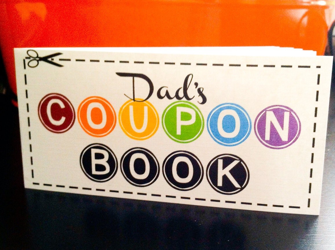 Father's Day Gift Dad's Coupon Book 12 coupon