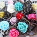 Bronze Filigree Floral Rings in 26 Colors
