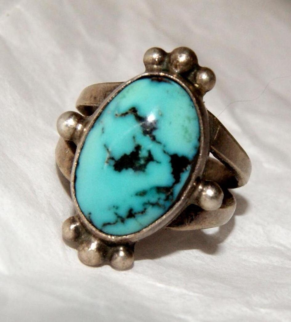 Reserved RARE LANDER BLUE Estate Turquoise by AuctionHunter