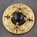 Decorative Gold And Black Vintage Scarf Clip