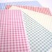 Origami paper pack - 100 sheets Gingham plaid checks paper, Chiyogami, red blue green yellow pink for paper craft projects, cards