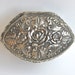 Vintage Silver Rose Jewelry Casket Box