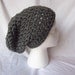 Grey Chunky Slouchy Beanie - Made to Order